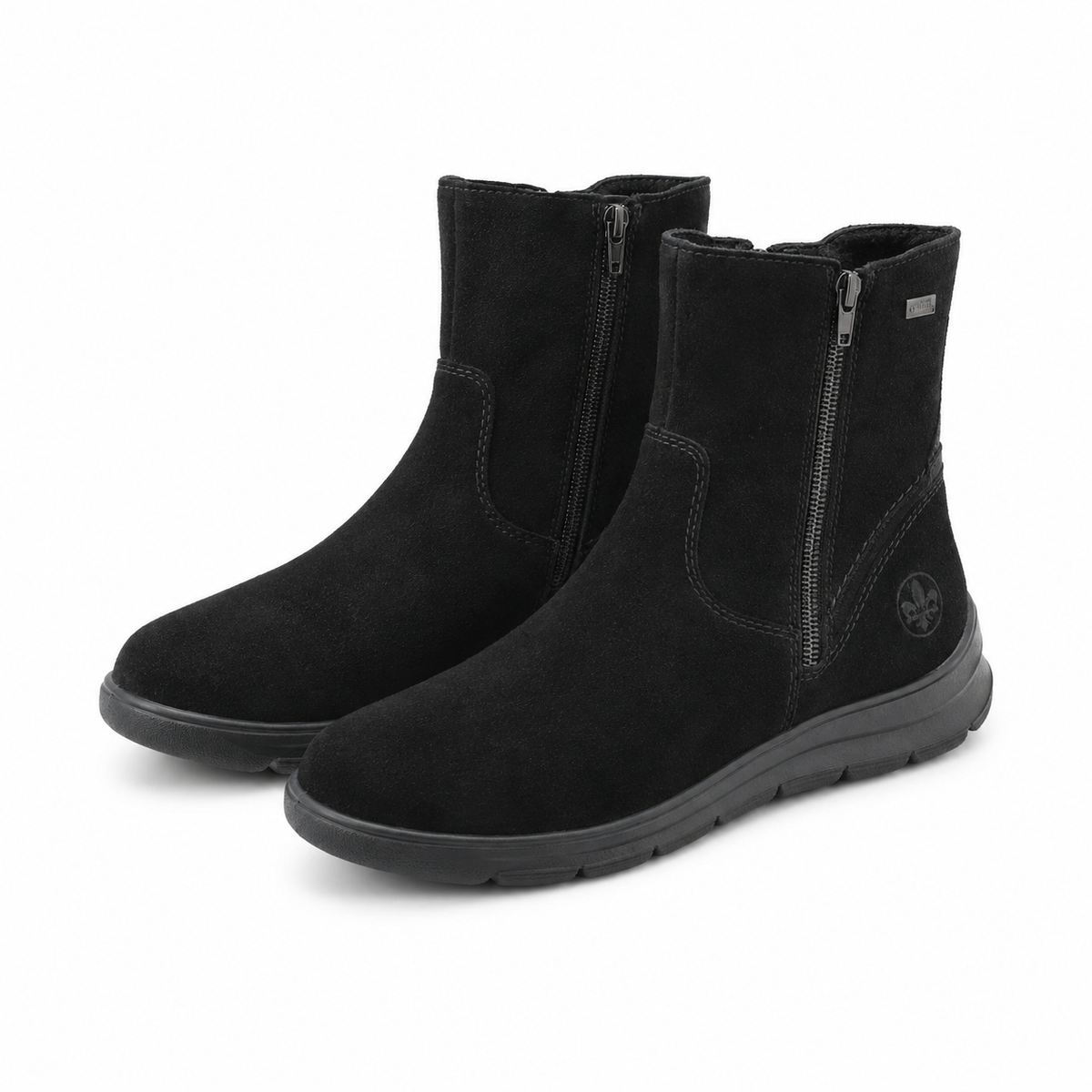 GHETE CASUAL DAMA RIEKER Z0053-00 NEGRE VELUR