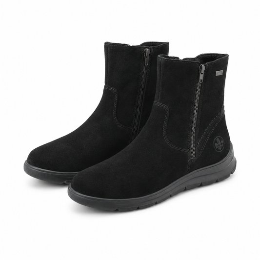 GHETE CASUAL DAMA RIEKER Z0053-00 NEGRE VELUR
