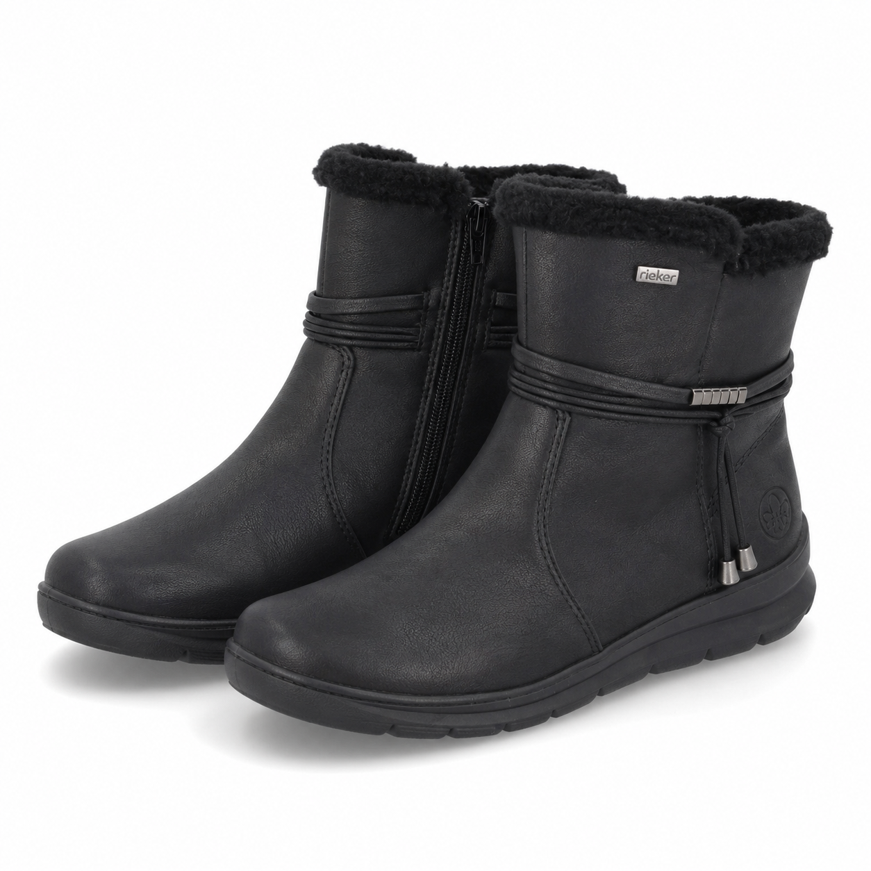 GHETE CASUAL DAMA RIEKER Z0070-00 NEGRE