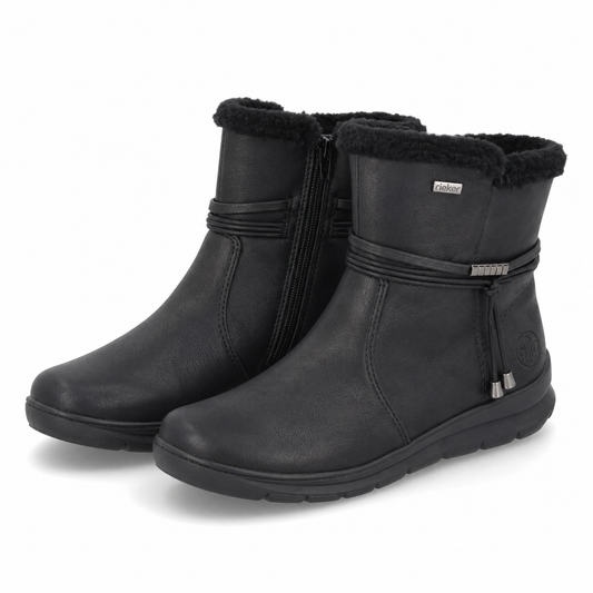 GHETE CASUAL DAMA RIEKER Z0070-00 NEGRE