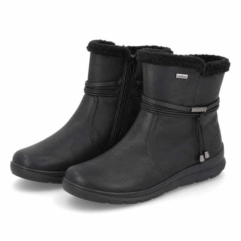 GHETE CASUAL DAMA RIEKER Z0070-00 NEGRE