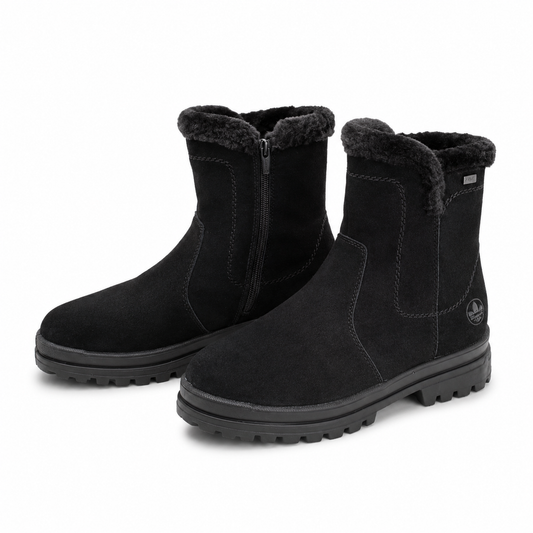 GHETE CASUAL DAMA RIEKER Z5454-00 NEGRE VELUR