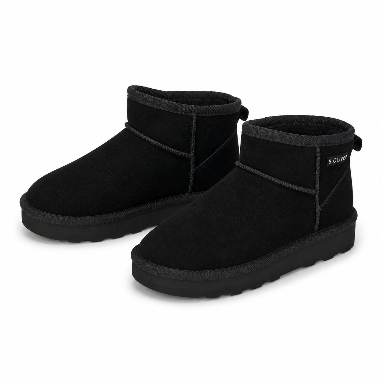 GHETE CASUAL DAMA S.OLIVER 26352-41 001 NEGRE VELUR