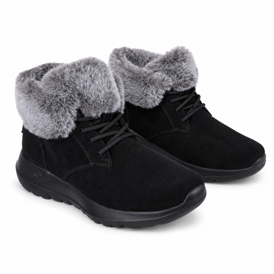 GHETE CASUAL DAMA SKECHERS 144042 BKGY NEGRE