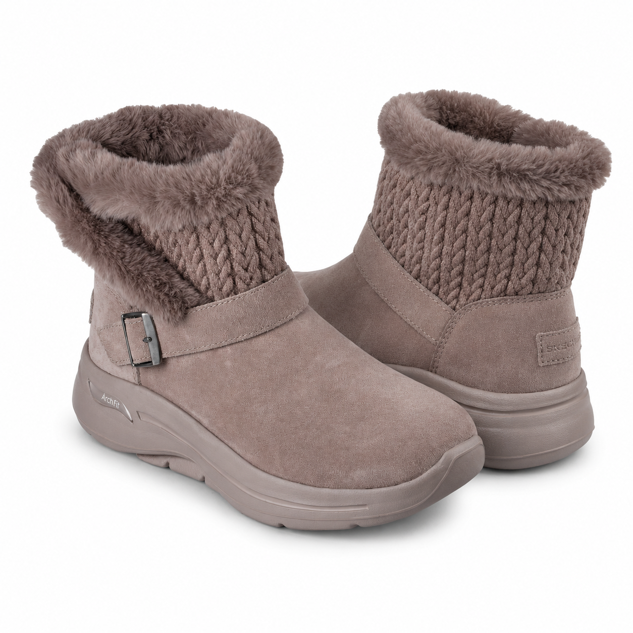 GHETE CASUAL DAMA SKECHERS 144422 DKTP TAUPE