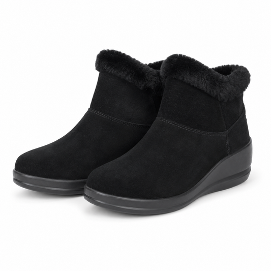 GHETE CASUAL DAMA SKECHERS 144470 BBK NEGRE VELUR
