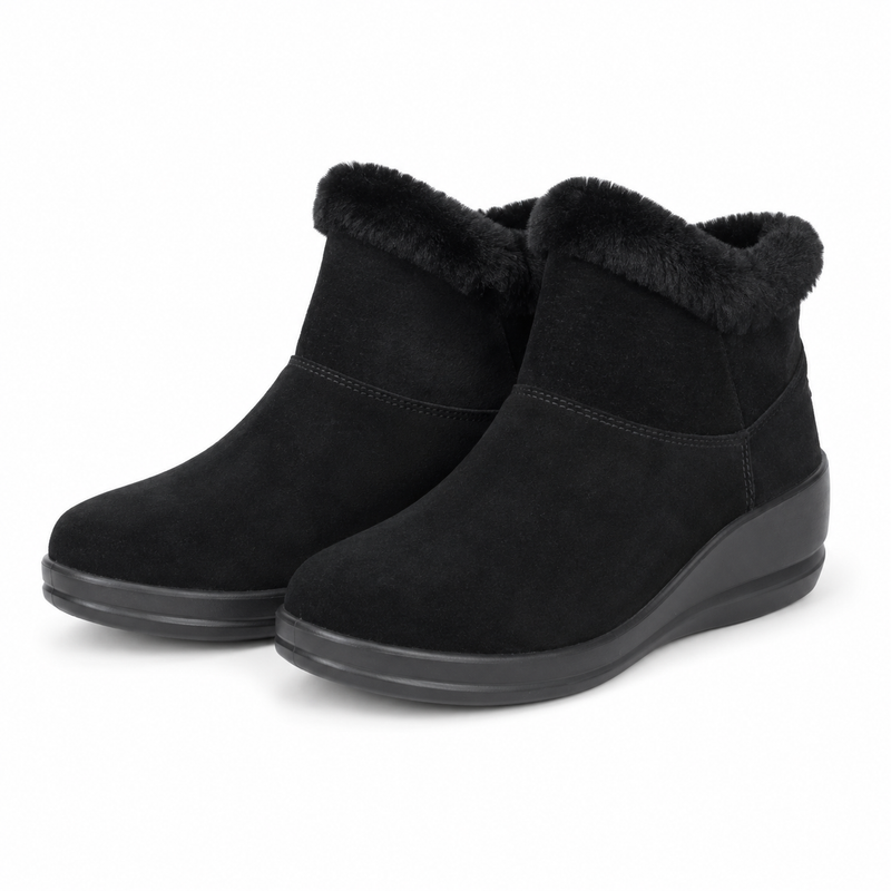 GHETE CASUAL DAMA SKECHERS 144470 BBK NEGRE VELUR
