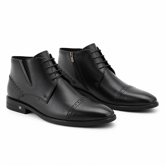 GHETE ELEGANTE BARBATI ELDEMAS H19-812 NEGRE