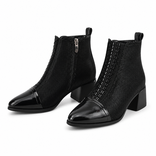 GHETE ELEGANTE DAMA EPICA 330018A 01-I NEGRE VELUR + LAC