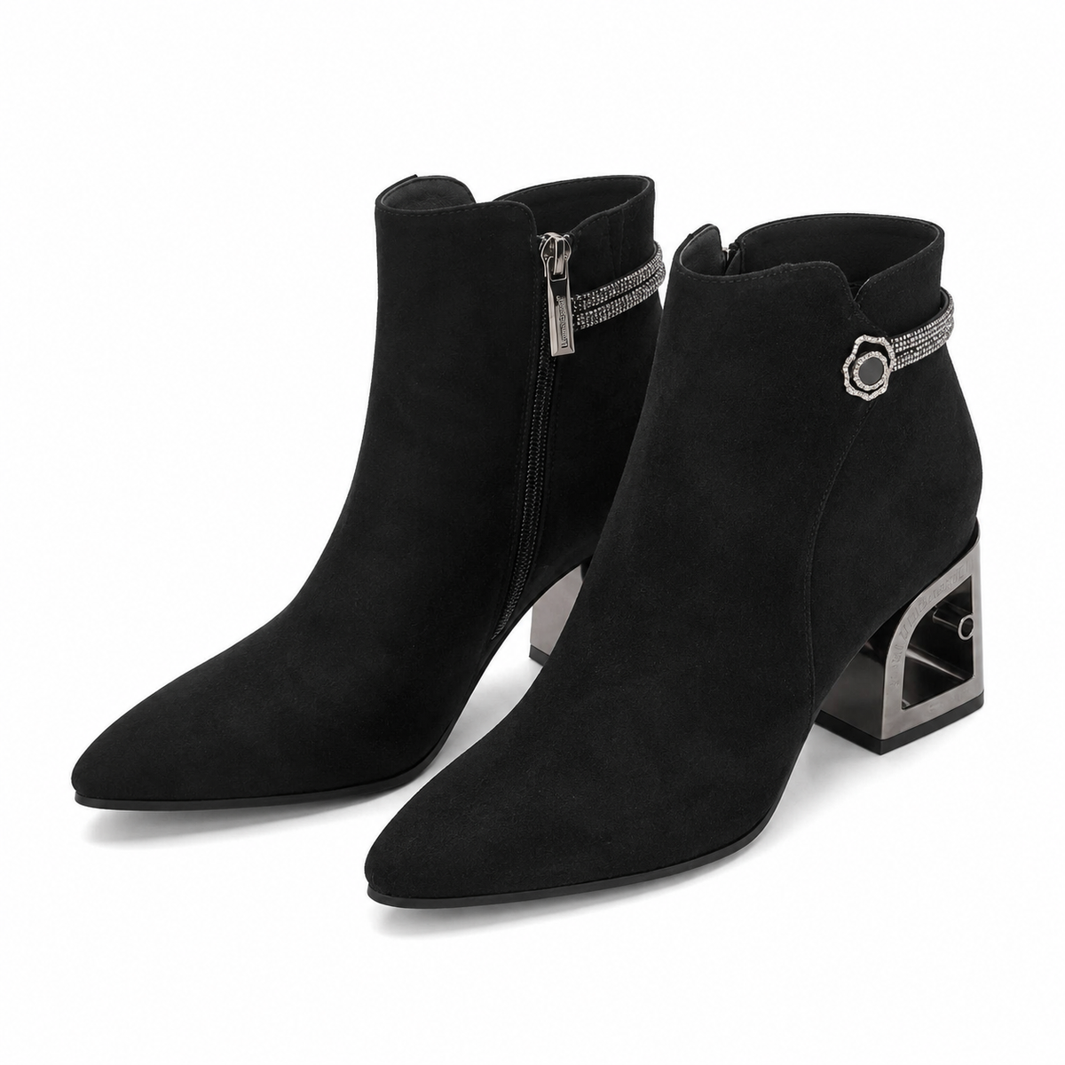 GHETE ELEGANTE DAMA JOSE SIMON K45-110C NEGRE VELUR