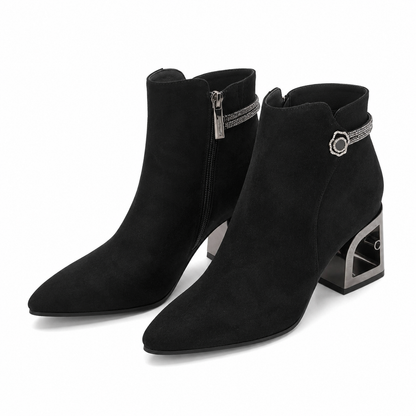 GHETE ELEGANTE DAMA JOSE SIMON K45-110C NEGRE VELUR