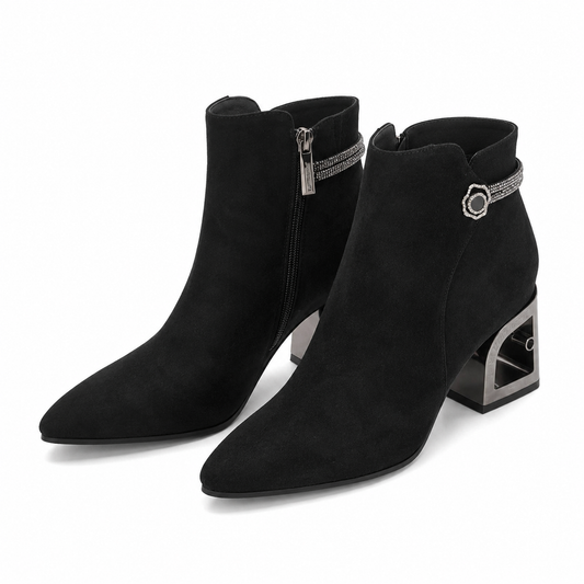 GHETE ELEGANTE DAMA JOSE SIMON K45-110C NEGRE VELUR