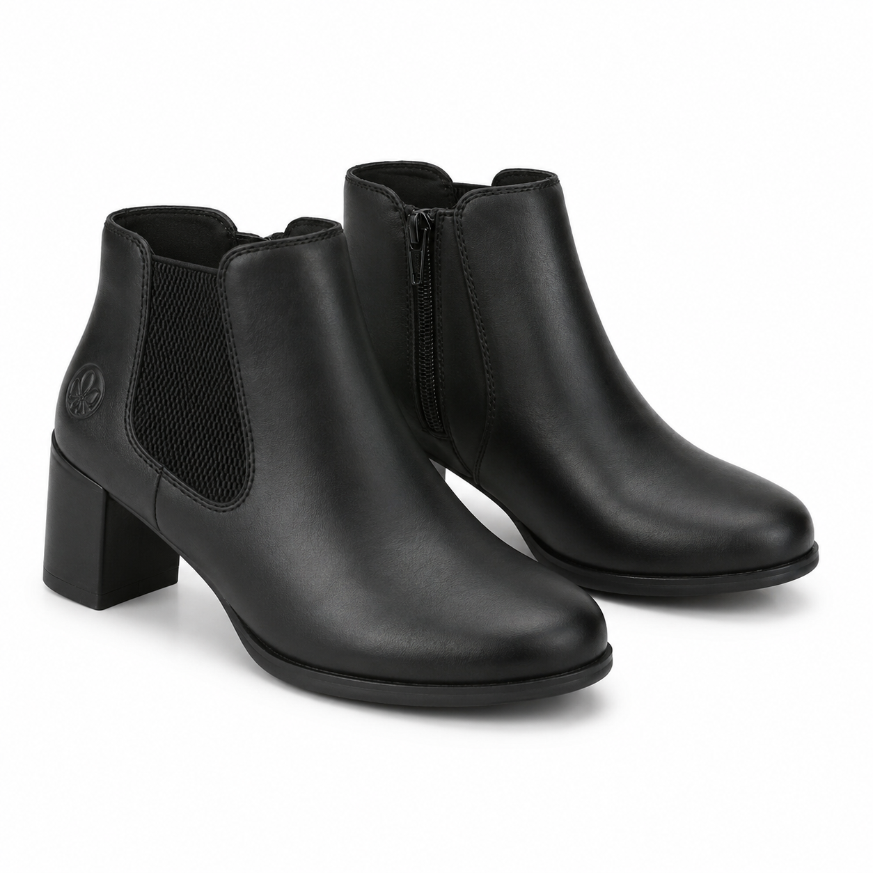 GHETE ELEGANTE DAMA RIEKER 50194-00 NEGRE