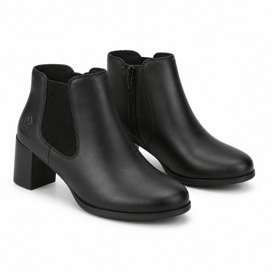 GHETE ELEGANTE DAMA RIEKER 50194-00 NEGRE