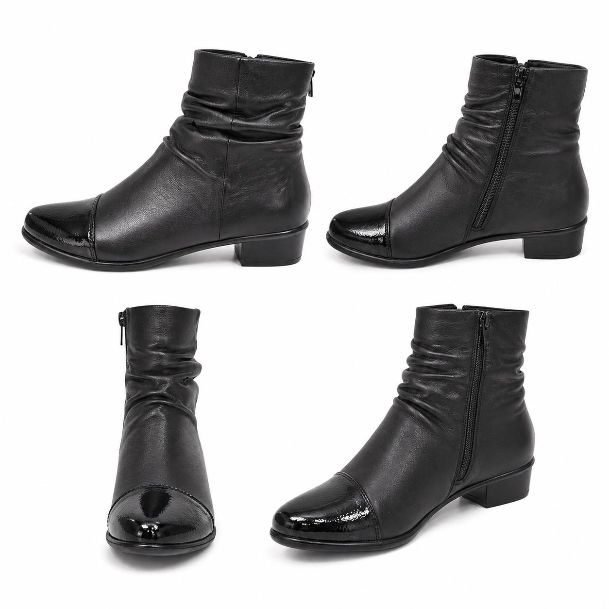 GHETE ELEGANTE DAMA RIEKER Y0773-00 NEGRE