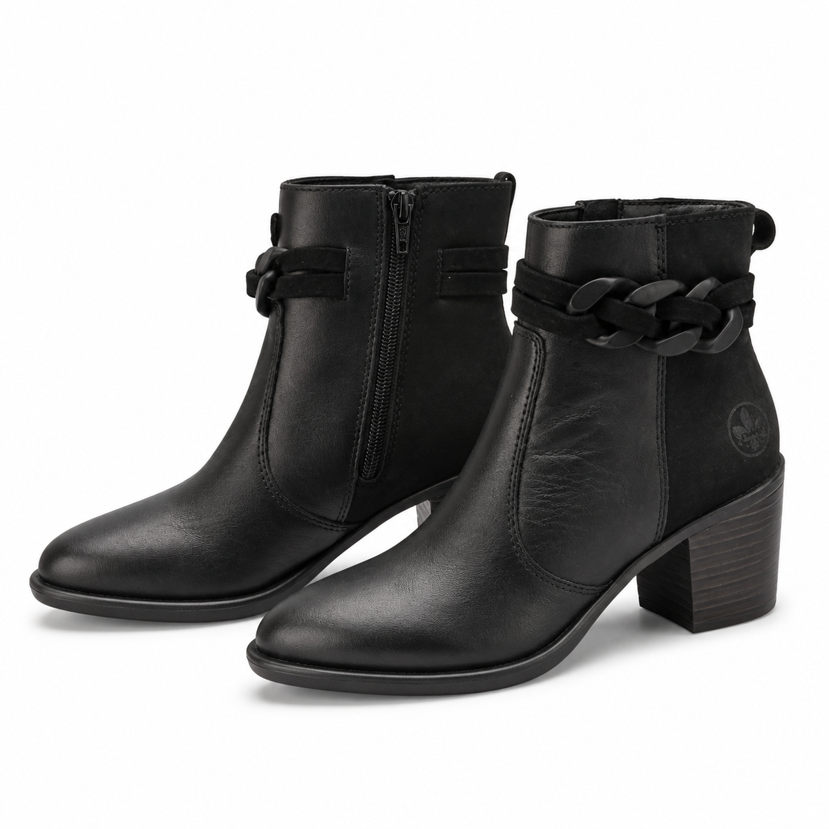 GHETE ELEGANTE DAMA RIEKER Y2066-00 NEGRE