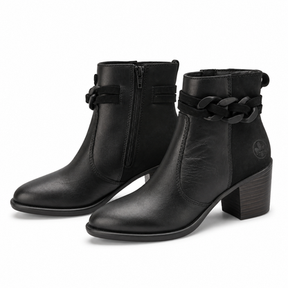 GHETE ELEGANTE DAMA RIEKER Y2066-00 NEGRE