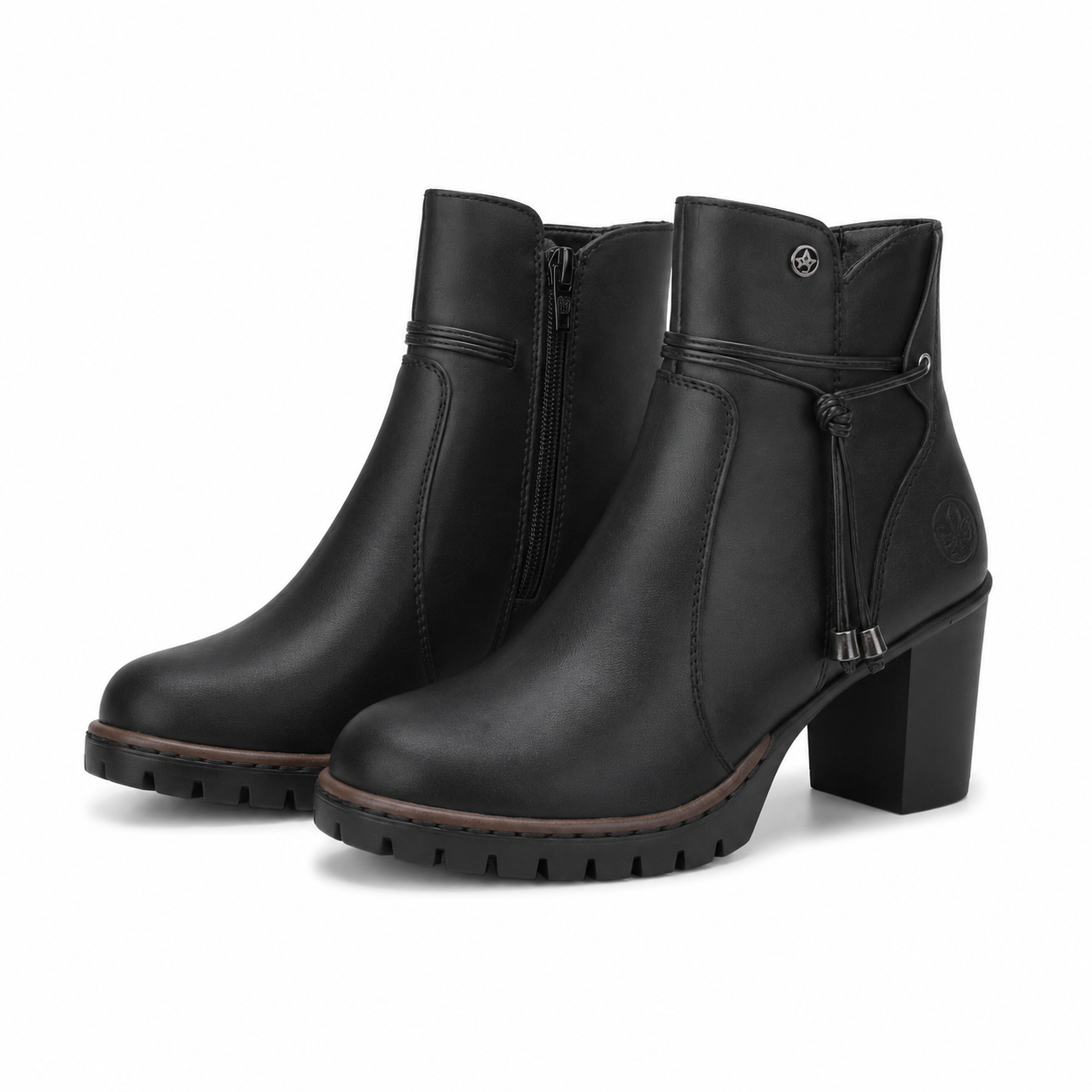 GHETE ELEGANTE DAMA RIEKER Y2567-00 NEGRE