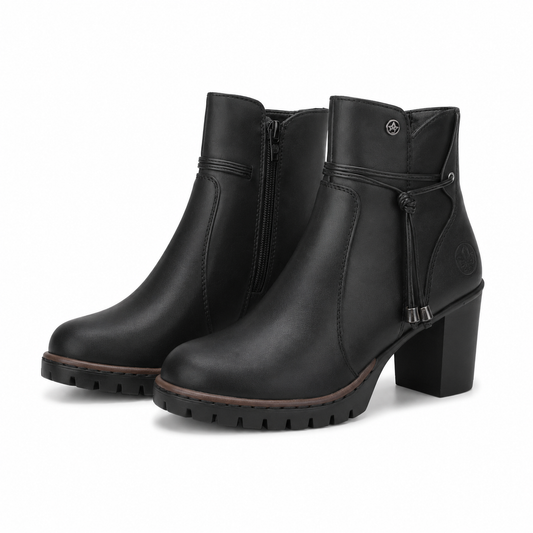 GHETE ELEGANTE DAMA RIEKER Y2567-00 NEGRE