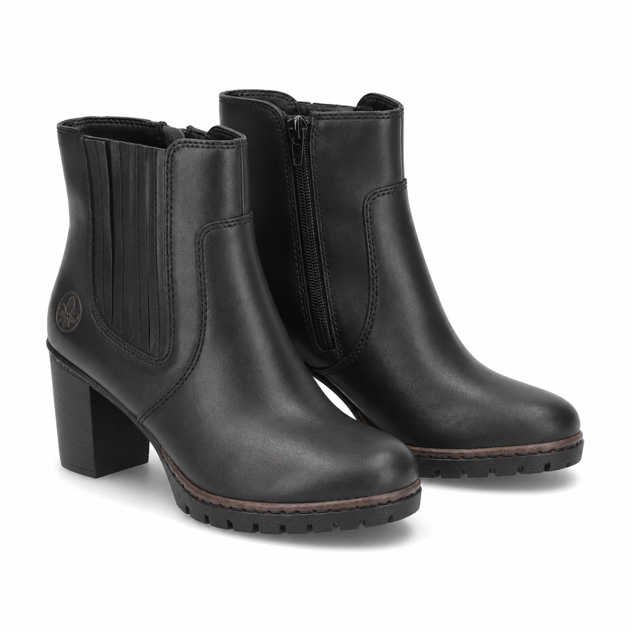 GHETE ELEGANTE DAMA RIEKER Y2577-00 NEGRE