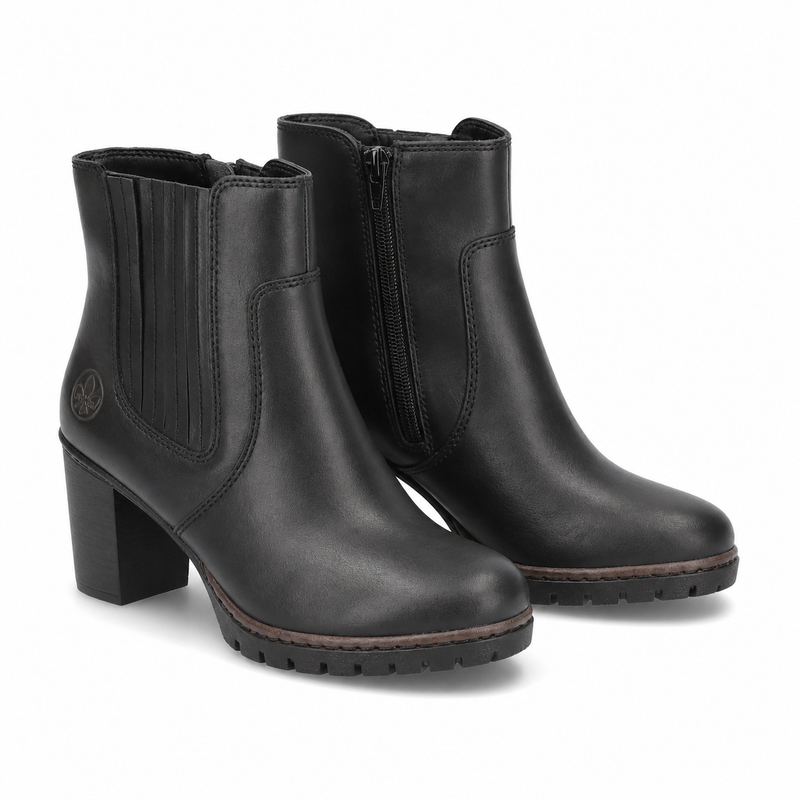 GHETE ELEGANTE DAMA RIEKER Y2577-00 NEGRE