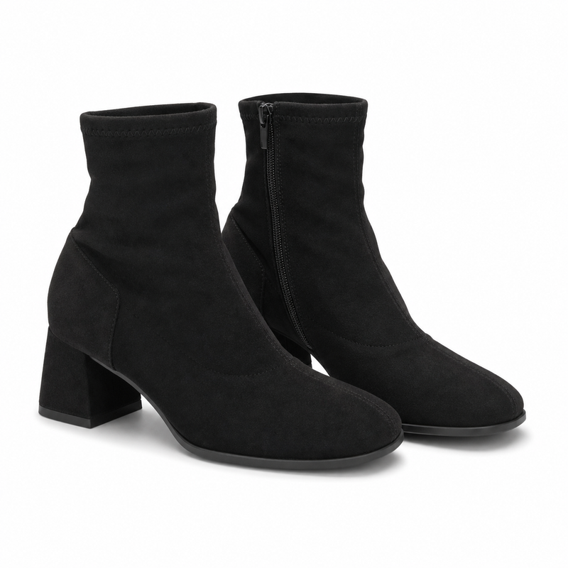GHETE ELEGANTE DAMA TAMARIS 85308-45 001 NEGRE VELUR