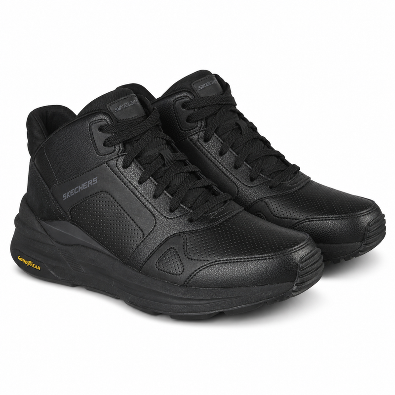 Ghete Sport Bărbați Skechers 237204 Negre – Piele Ecologică