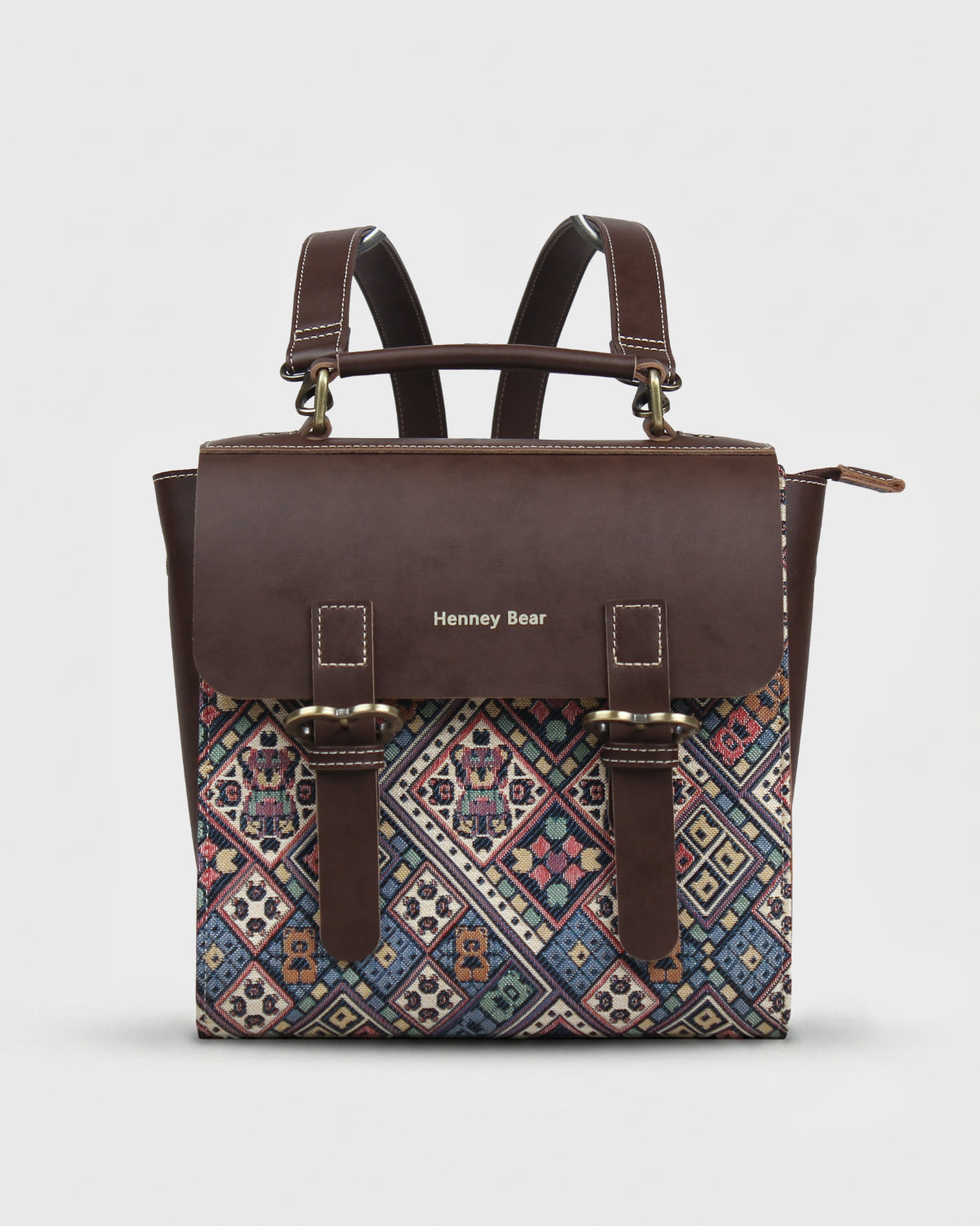 RUCSAC DAMA HENNEY BEAR H-1300 VINTAGE CHECK