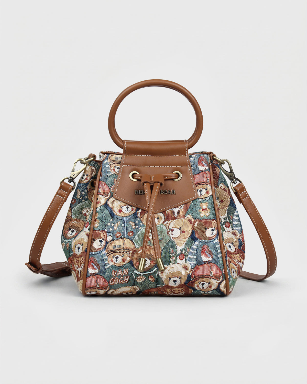 GEANTA DAMA HENNEY BEAR H-1305 GREEN BEAR