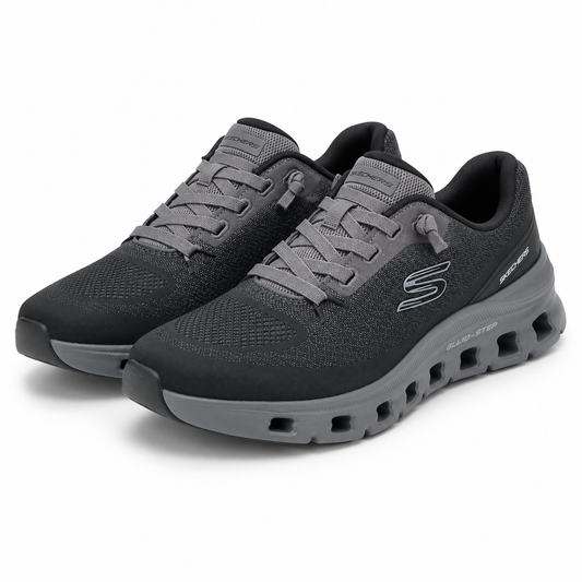 PANTOFI SPORT BĂRBAȚI SKECHERS 233132 BKCC NEGRI/GRI
