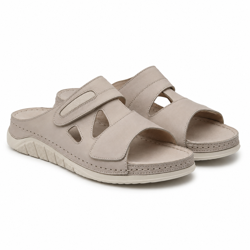 Saboti Casual Dama Piele Naturala Bej BIO-FLEX