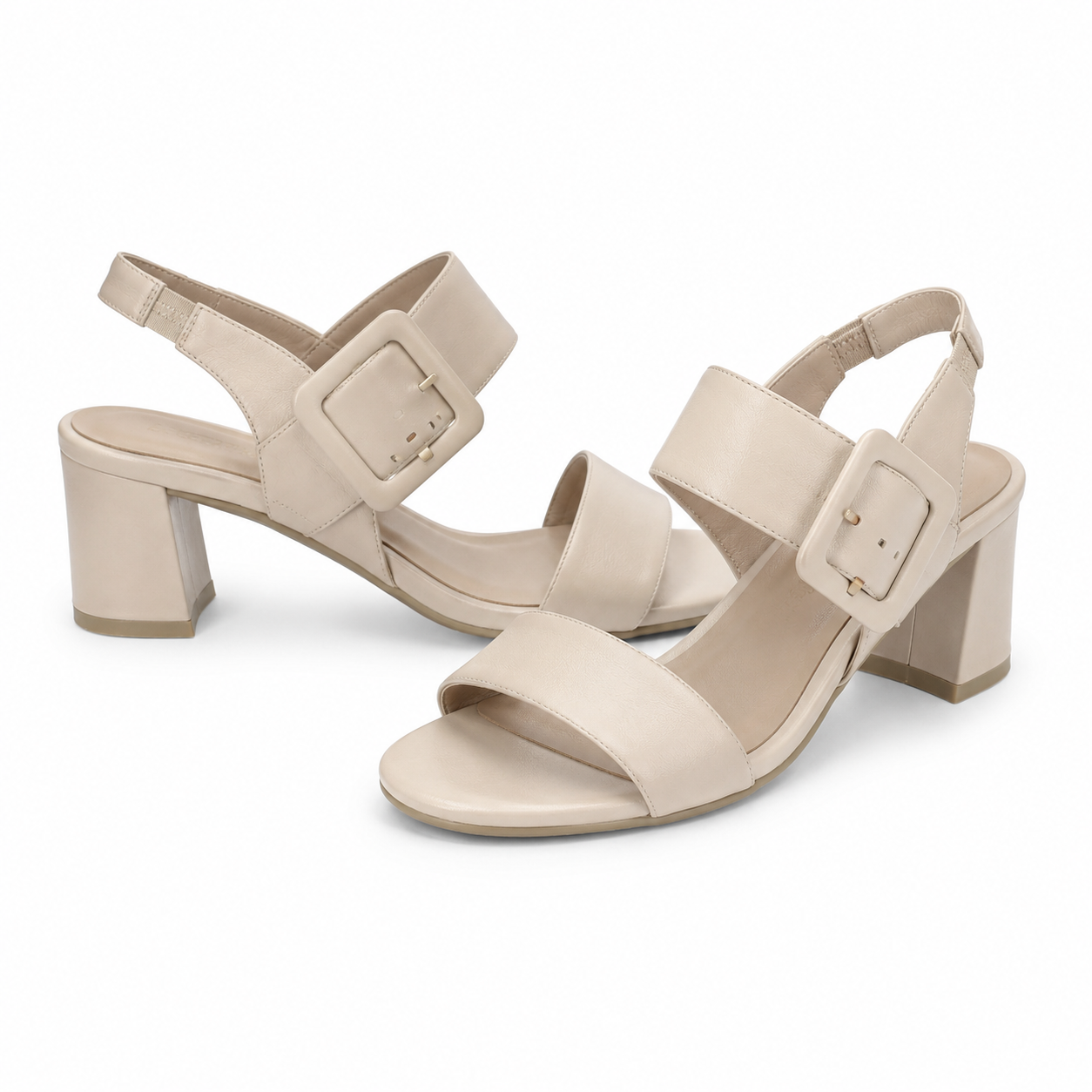 Sandale Elegante Dama Piele Naturala Crem Caprice 28306-42
