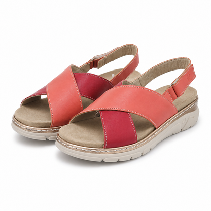 SANDALE CASUAL DAMA SUAVE 12505VT MOSTAR 37-N ROSII CU CORAL