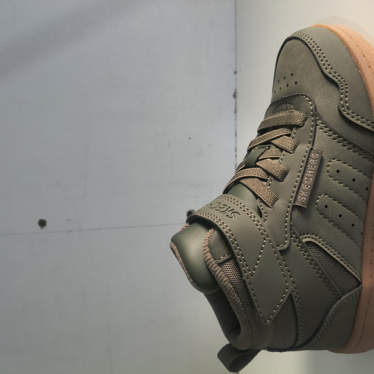 Ghete Sport Băieți Skechers Quick Street City Hi 418027L Verde Oliv - poza receptie