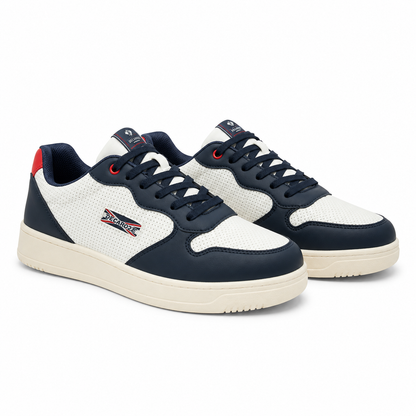 PANTOFI CASUAL BARABTI DECAR 9903 ALBI CU NEGRU