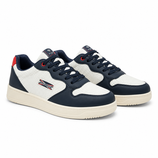 PANTOFI CASUAL BARABTI DECAR 9903 ALBI CU NEGRU