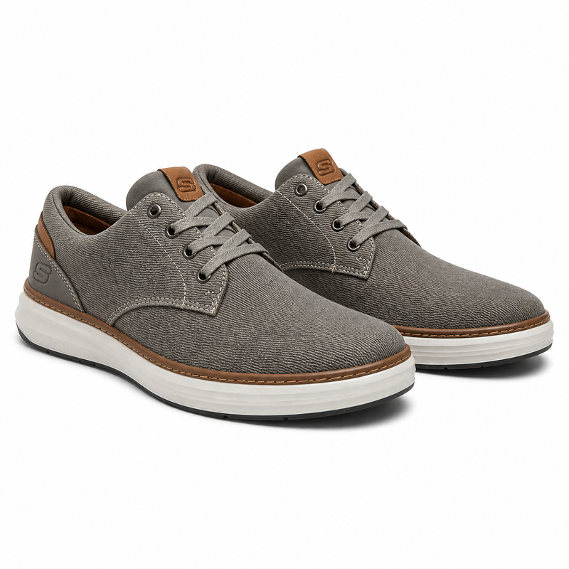 PANTOFI CASUAL BĂRBAȚI SKECHERS 65981 TPE BEJ - imagine 2