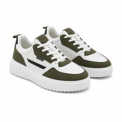 PANTOFI CASUAL BARBATI DECAR Y237 ALBI CU KAKI VELUR