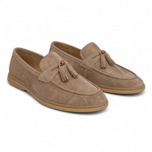 Pantofi Casual Bărbați Franco Gerardo 25891 Apricot Velur - Piele Naturală Întoarsă