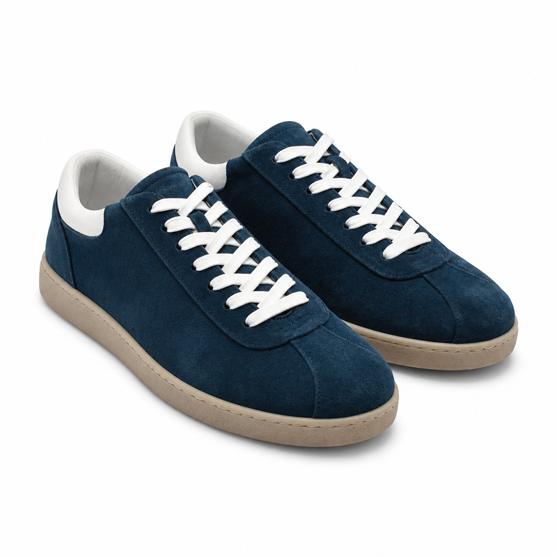 PANTOFI CASUAL BARBATI FRANCO GERARDO 358A-08 ALBASTRU NUBUCK