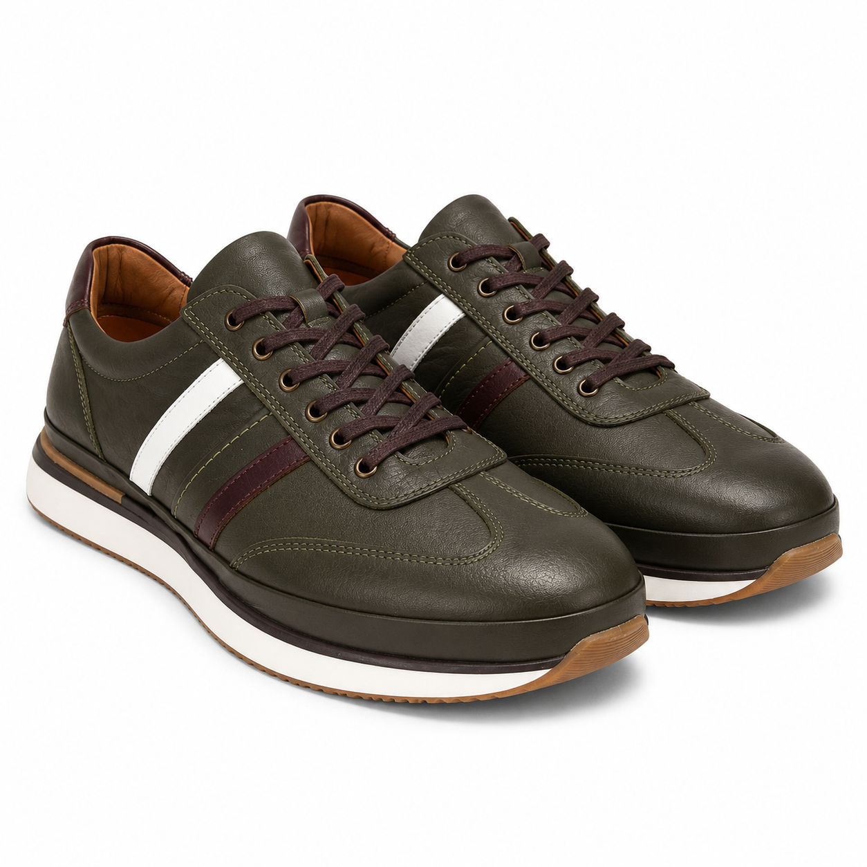 PANTOFI CASUAL BARBATI GORETTI B67-2101 KAKI
