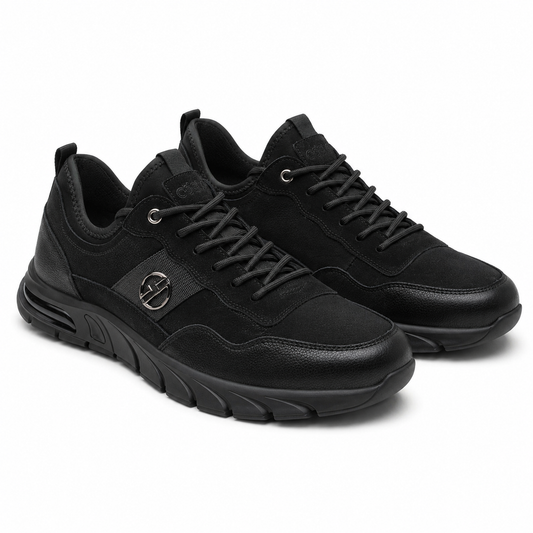 PANTOFI CASUAL BARBATI MELS 5205B NEGRI VELUR