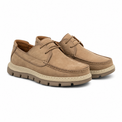 Pantofi Casual Bărbați Mels 8099 Bej - Piele Naturală