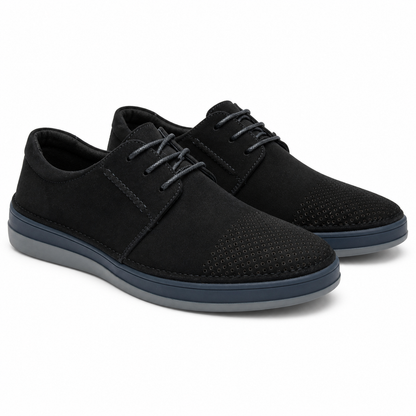 PANTOFI CASUAL BARBATI MELS W011-5 NEGRU VELUR