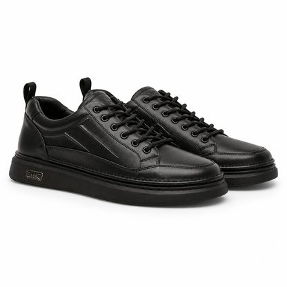 Pantofi Casual Bărbați Mels W27011 Negru - Piele Naturală