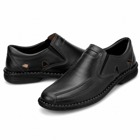 PANTOFI CASUAL BARBATI NICOLIS 202316 NEGRI