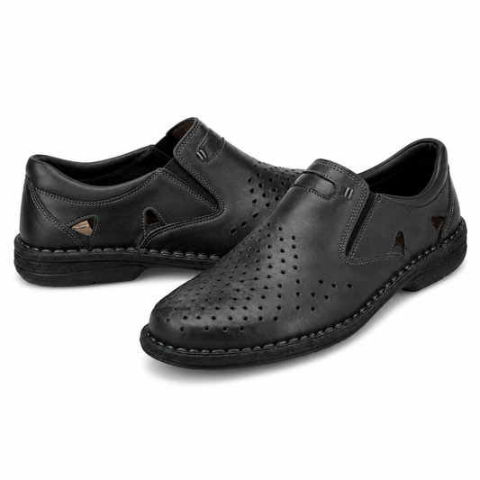 PANTOFI CASUAL BARBATI NICOLIS 203020 NEGRI