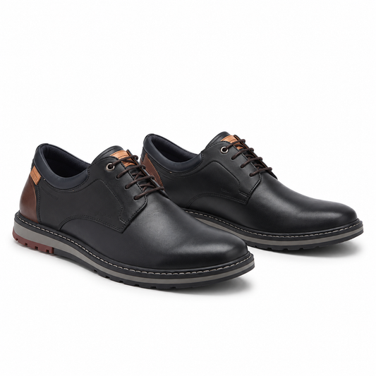 PANTOFI CASUAL BARBATI PIKOLINOS M8J-4183C NEGRI CU MARO
