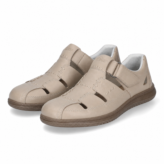 PANTOFI CASUAL BARBATI RIEKER 10453-60 BEJ