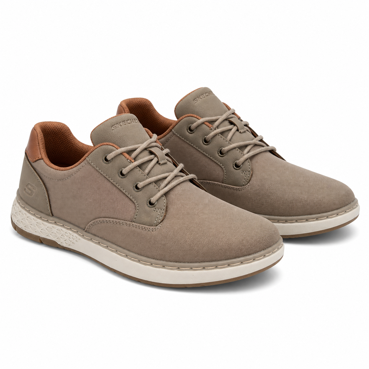 PANTOFI CASUAL BARBATI SKECHERS 205716 KHK TAUPE